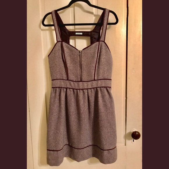 Kimchi Blue Dresses & Skirts - Wool Purple Herringbone Metallic Dress
